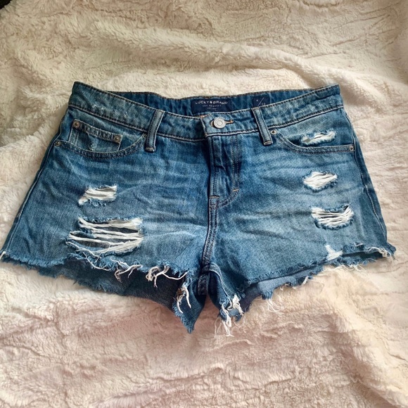 LUCKY BRAND Cutoff Jeans Shorts SIZE 6/28 - Picture 1 of 8